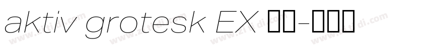 aktiv grotesk EX 字体字体转换